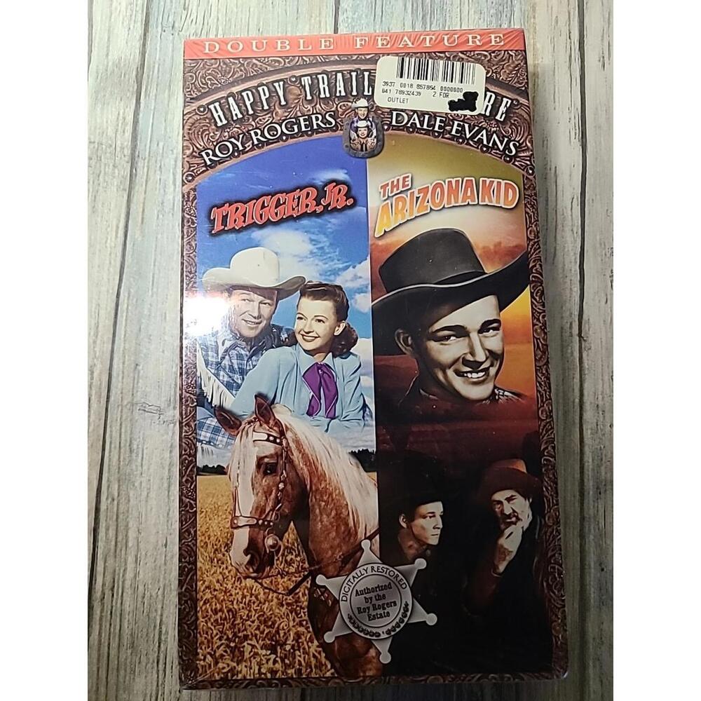 Happy Trails Theatre: Trigger Jr/The Arizona Kid VHS) SEALED, RARE Roy Rogers